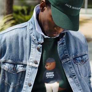 Dougie for Jack Douglat Bear Graphic Tee - Forest Green men or women